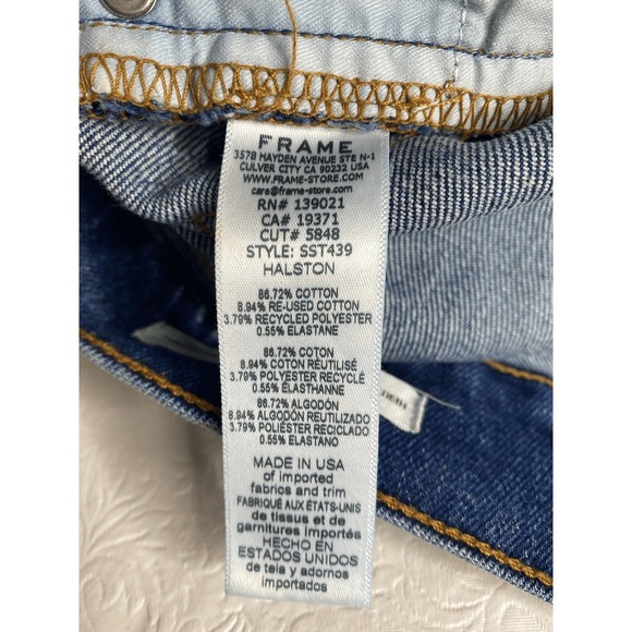 Frame Heritage Le Sylvie Slender Straight Jeans in Halston Wash - Picture 6 of 6